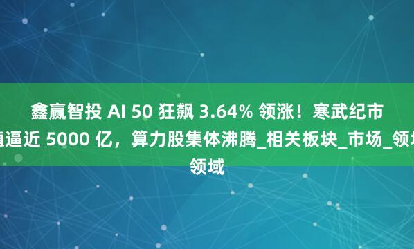 鑫赢智投 AI 50 狂飙 3.64% 领涨！寒武纪市值逼近 5000 亿，算力股集体沸腾_相关板块_市场_领域